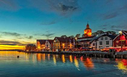 Uitzicht over de stad Stavanger