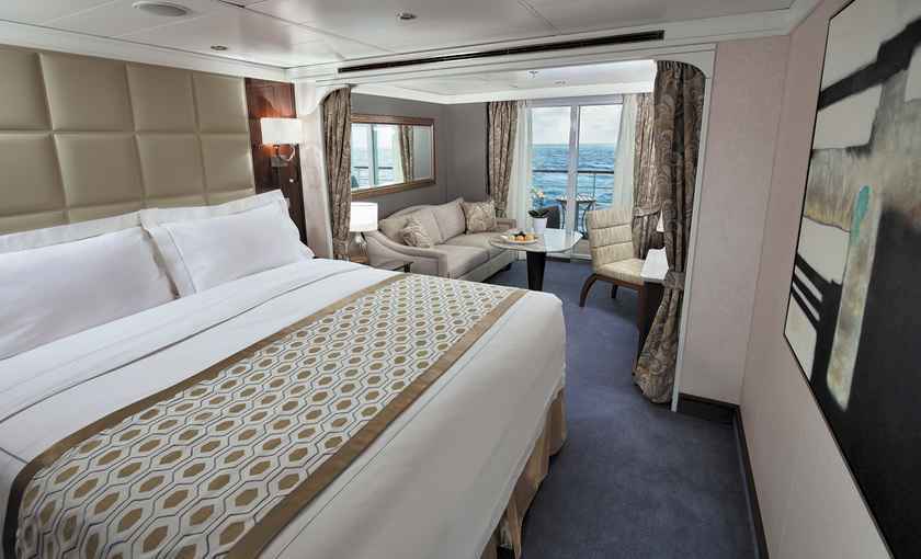 Deluxe veranda Suite luxe schip Voyager Regent Seven Seas
