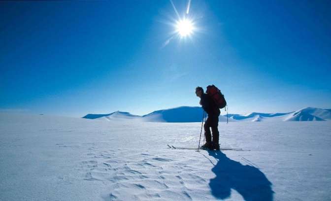 Langlaufen in Spitsbergen