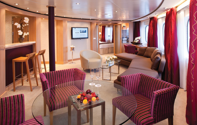 Owner Suite op Seabourn Sojourn schip