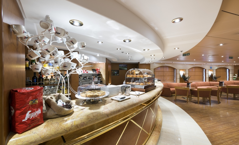 Aroma coffeebar op de MSC Opera