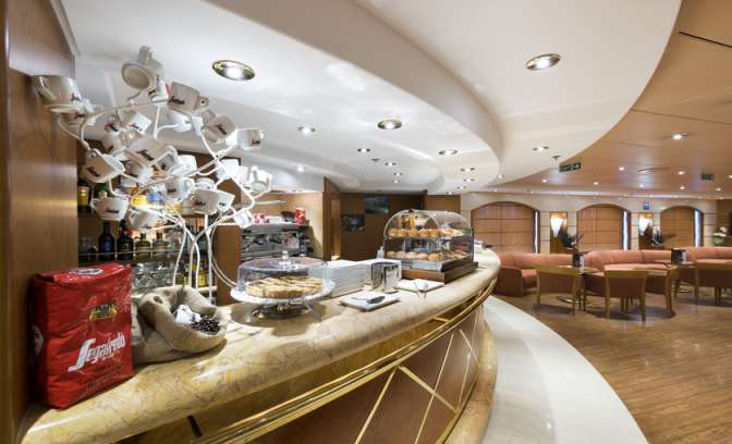 Aroma coffeebar op de MSC Opera