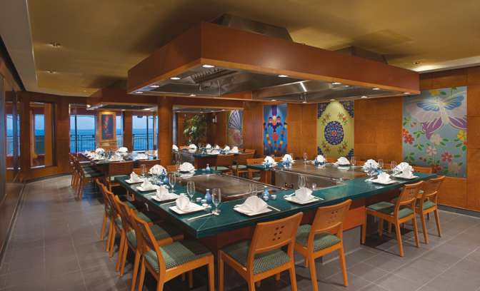 Teppanyaki restaurant op de Norwegian Jewel van NCL