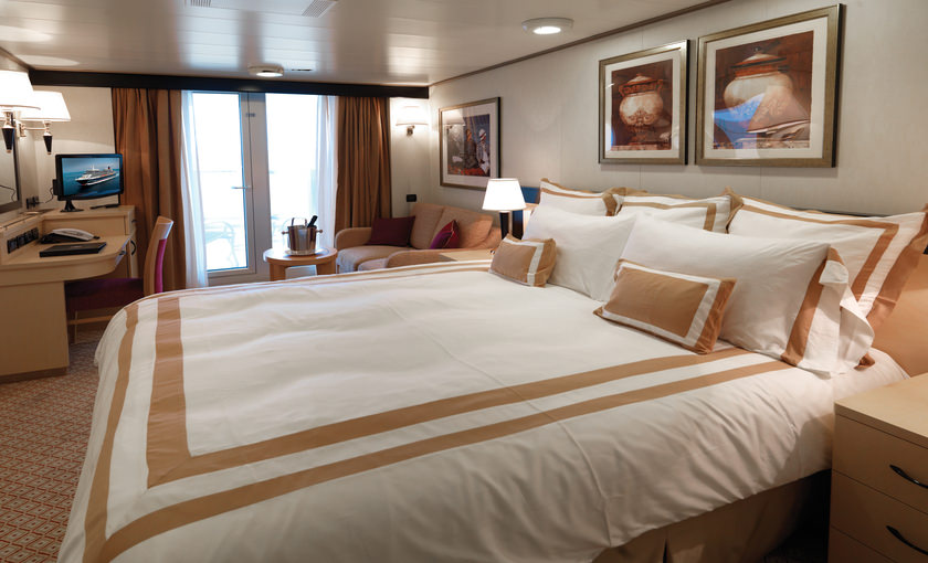 Een balkonhut op de Queen Victoria