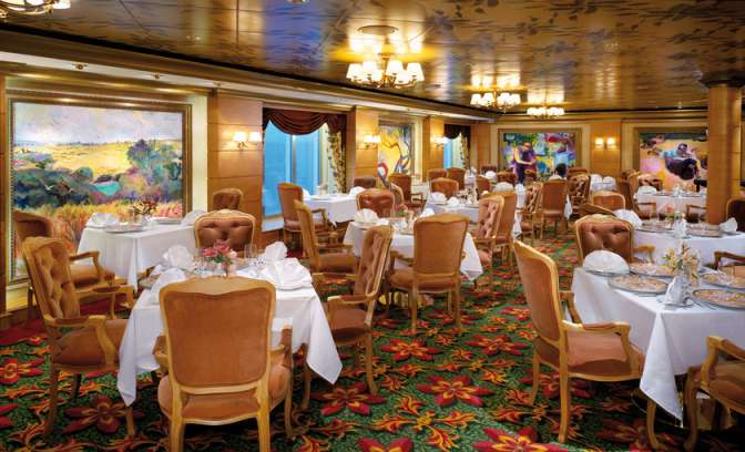 Restaurant Le Bistro op de Norwegian Jade van NCL