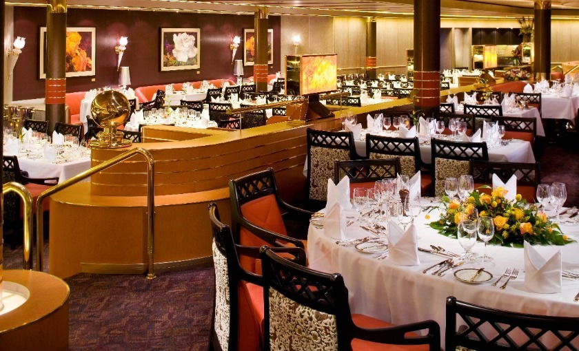 Dinnerzaal op de MS Eurodam