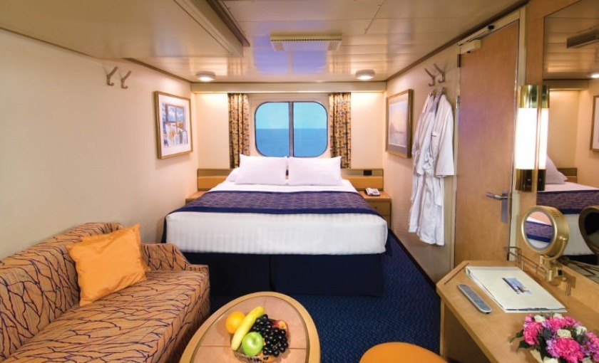 Een buitenhut op de Eurodam van Holland america Line