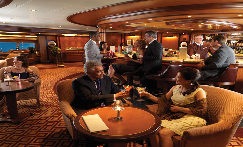 De commodore club op de Queen Elizabeth