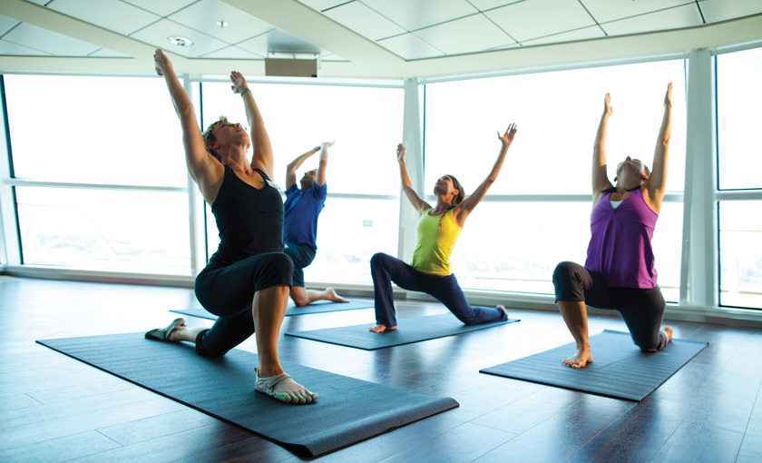 Yoga celebrity silhouette