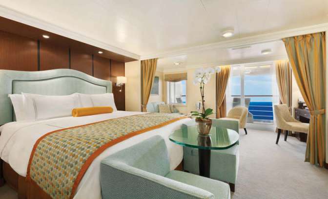 Een penthouse suite op de Oceania Riviera van Oceania Cruises