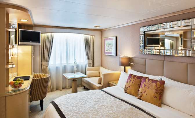 Een buitenhut op de Crystal Symphony van Crystal Cruises