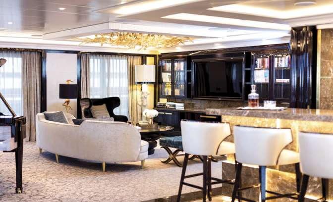 De Regent suite op de Seven Seas Explorer