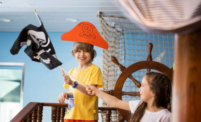 Kids club op de AidaPerla