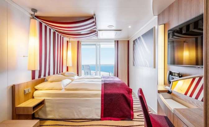 Verandahut op de AidaPerla