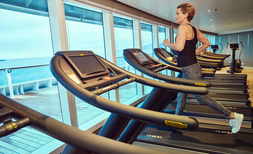 fitness aan boord van Seabourn Ovation