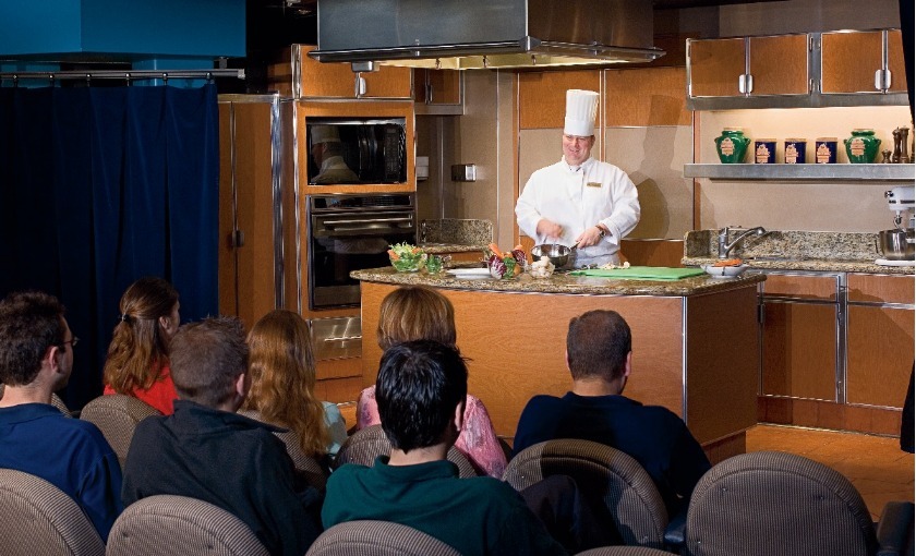 Een live kook show op de MS Prinsendam