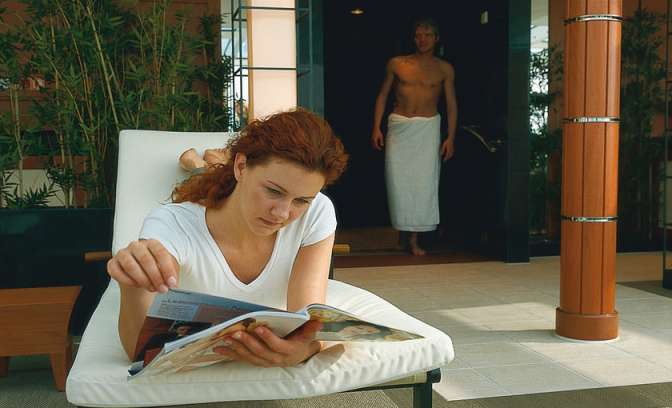 Relaxen op het dek van de AIDAvita