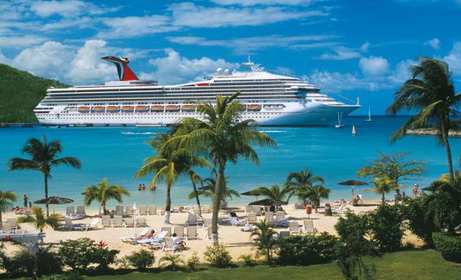 Carnival Triumph op zee 