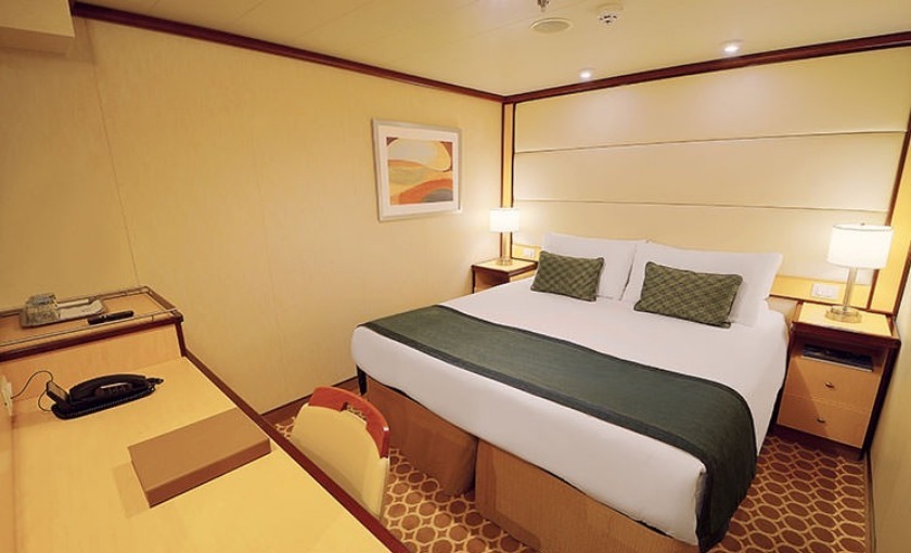 Een binnenhut op de Royal Princess van Princess Cruises