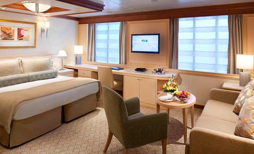 Een suite op de Diamond Princess van Princess Cruises
