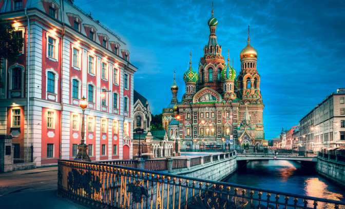 Church of our savior on the spilled blood