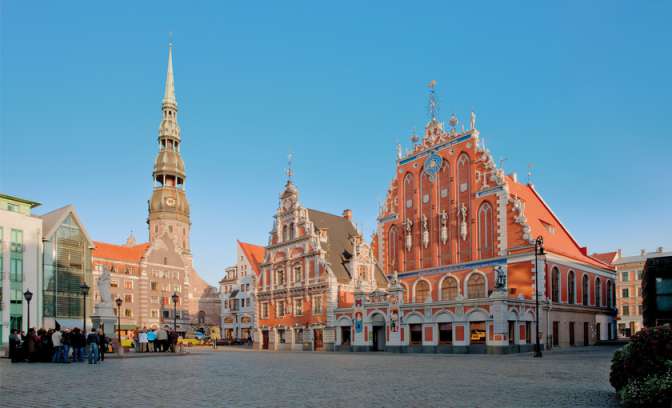 Stadje Riga in Letland