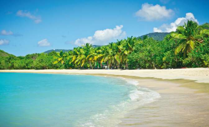 Het strand van Tortola